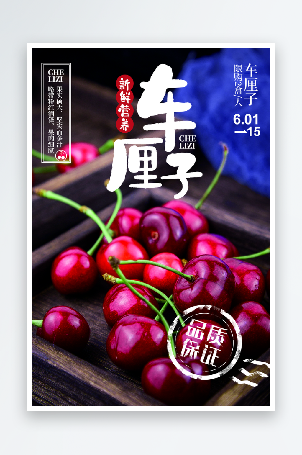 车厘子海报模版素材素材