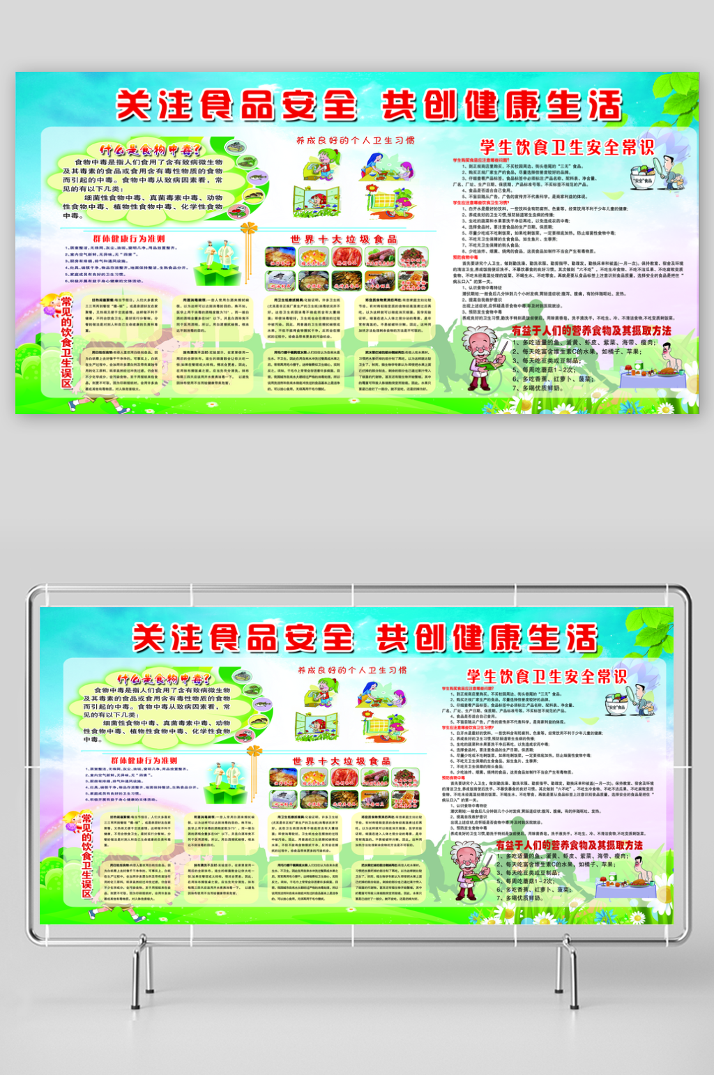 中小学食品安全教育展板宣传栏素材