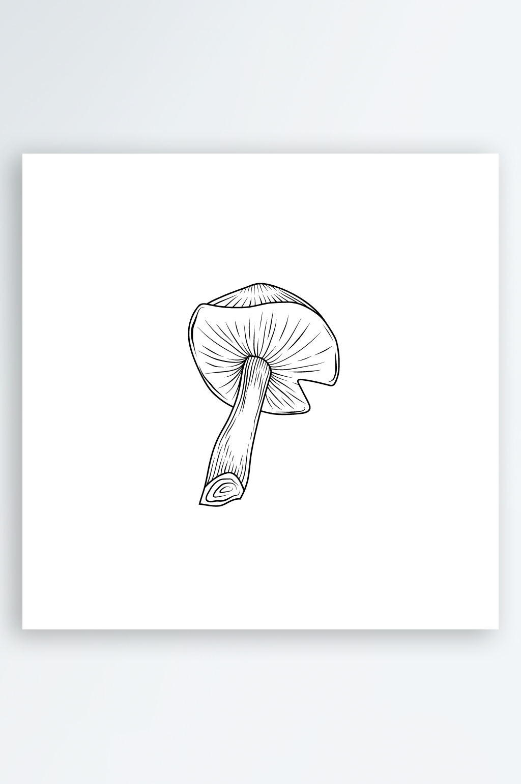 简约线条蔬菜设计素材素材