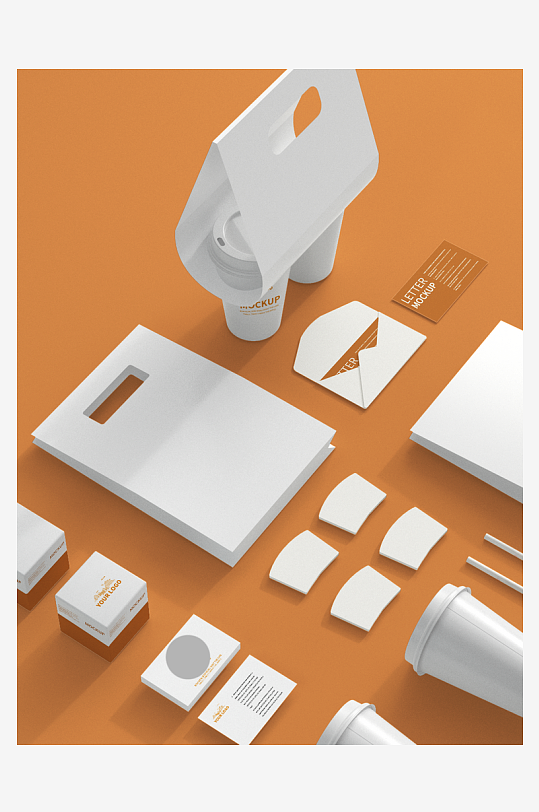 清新风包装样机设计-众图网