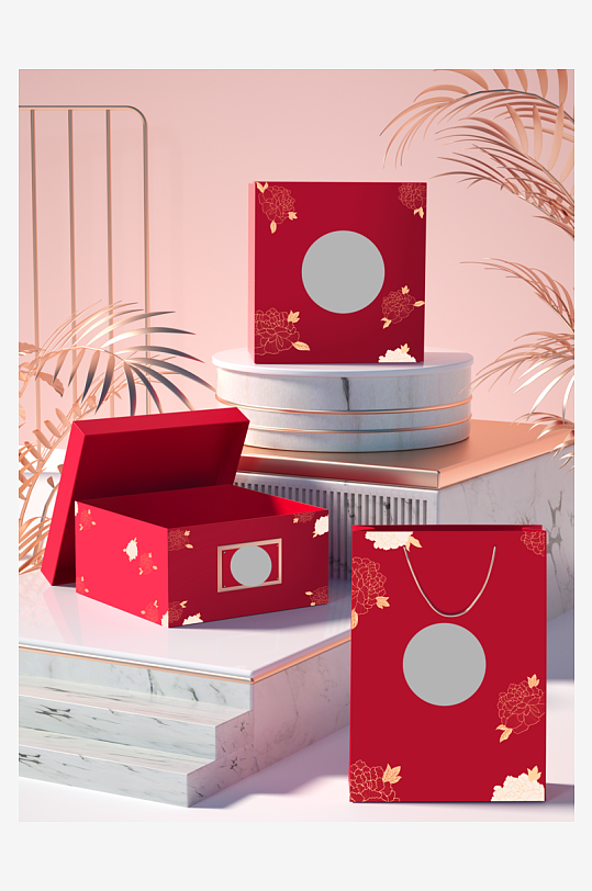 清新食品包装样机设计-众图网