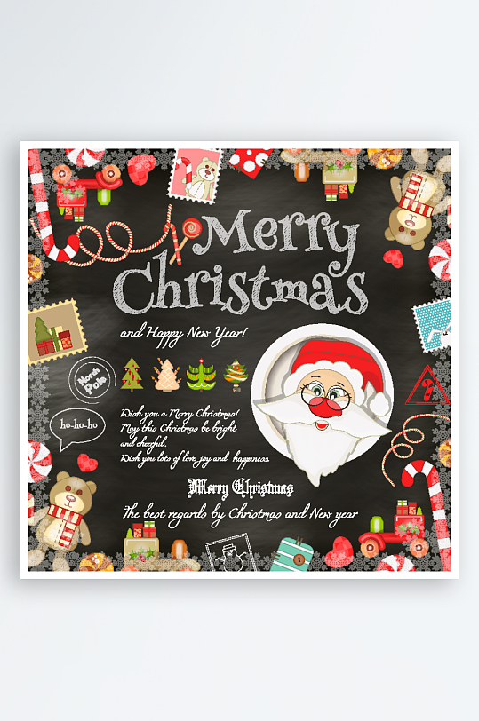 圣诞节banner海报背景图案-众图网