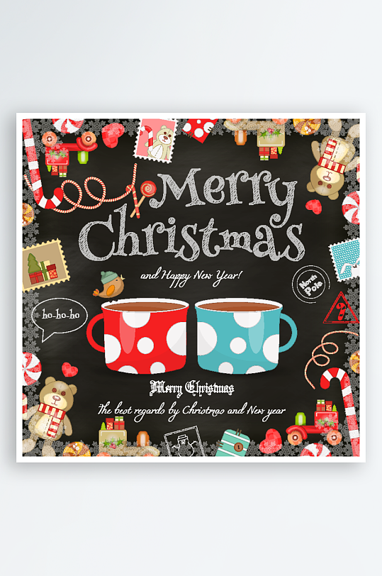 圣诞节banner海报背景图案-众图网