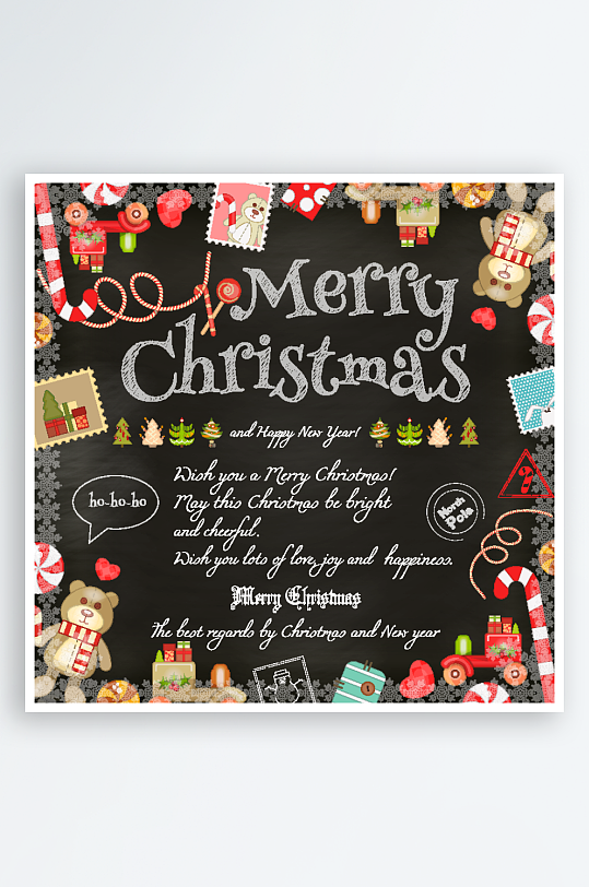 圣诞节banner海报背景图案-众图网