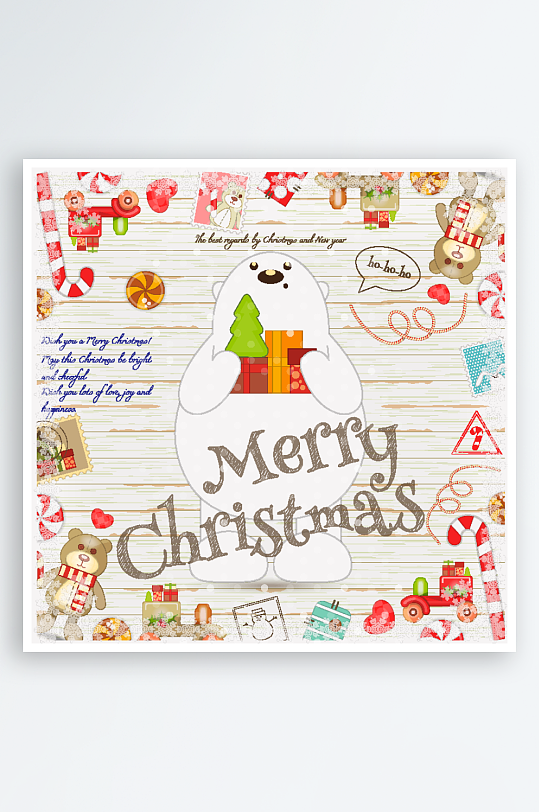 圣诞节banner海报背景图案-众图网