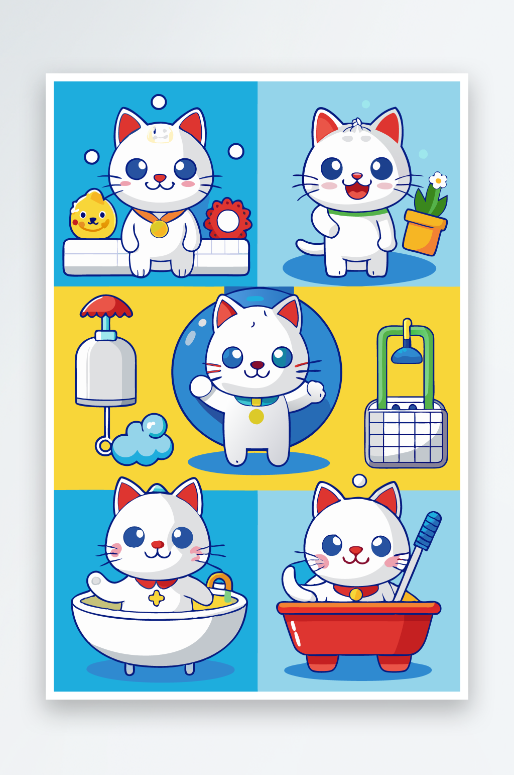 猫咪矢量插画图形素材