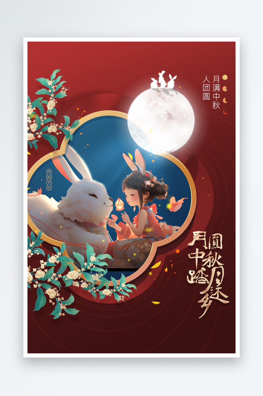 中秋节节日活动海报素材