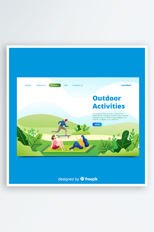 矢量卡通互联网场景素材-众图网