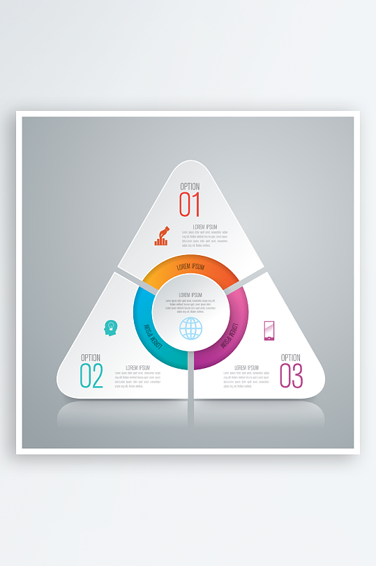 矢量商务信息图表