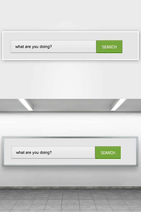 创意搜索框UI设计-众图网