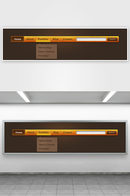 创意搜索框UI设计-众图网