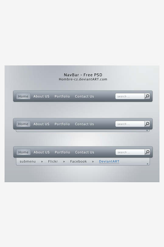 创意搜索框UI设计-众图网