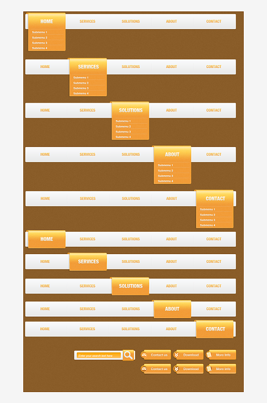 创意搜索框UI设计模板-众图网