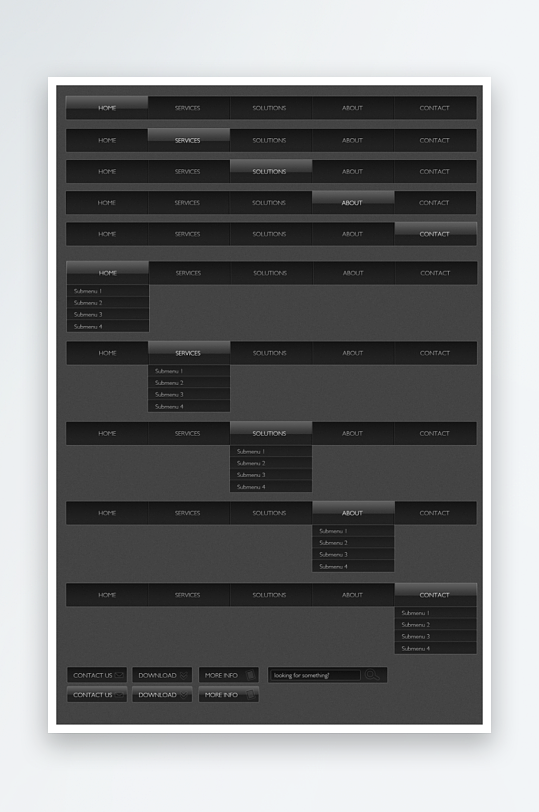 创意搜索框UI设计模板-众图网