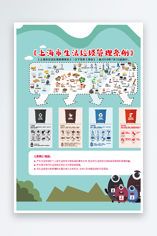 垃圾分類(lèi)圖標(biāo)素材垃圾分類(lèi)回收海報(bào)