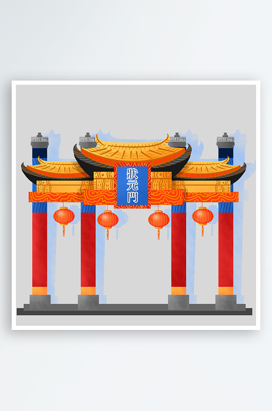 高考状元门金榜题名门头拱门楼美陈布置-众图网