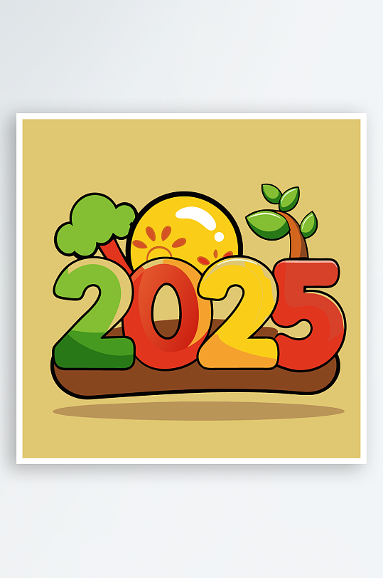 卡通字母矢量2025年字体