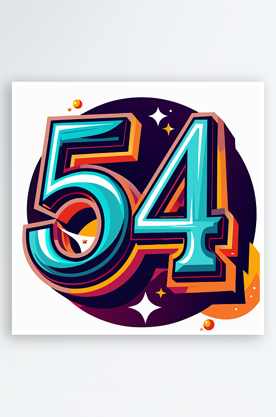 卡通字母矢量54字体