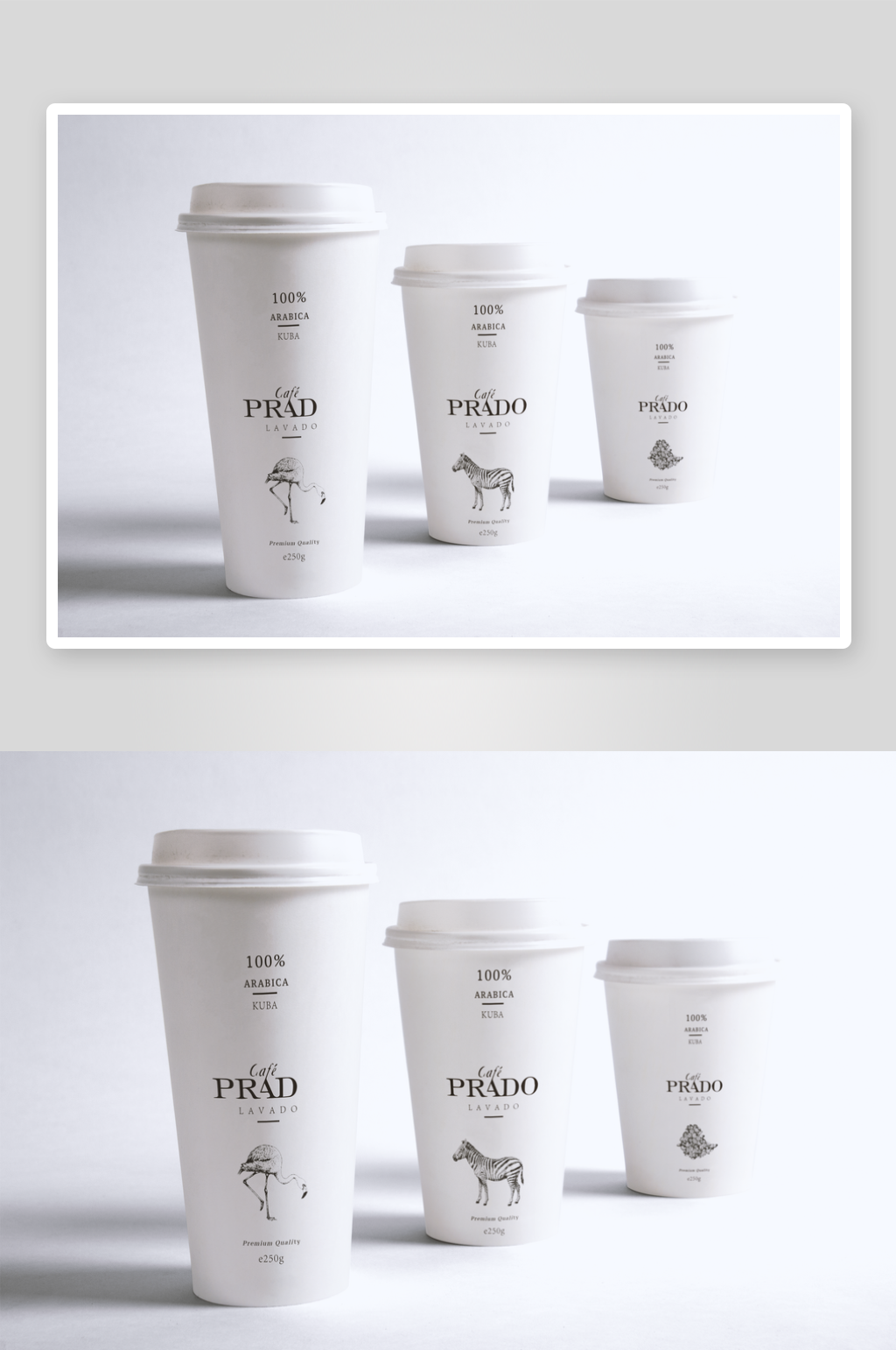 创意咖啡杯包装Vi样机素材素材