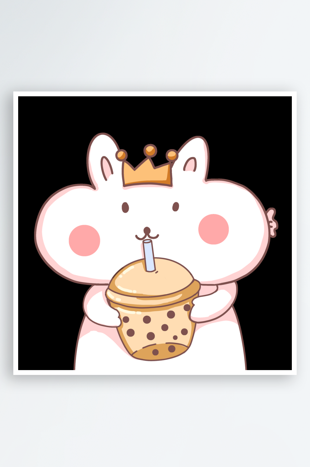 可爱卡通兔子免抠插画素材