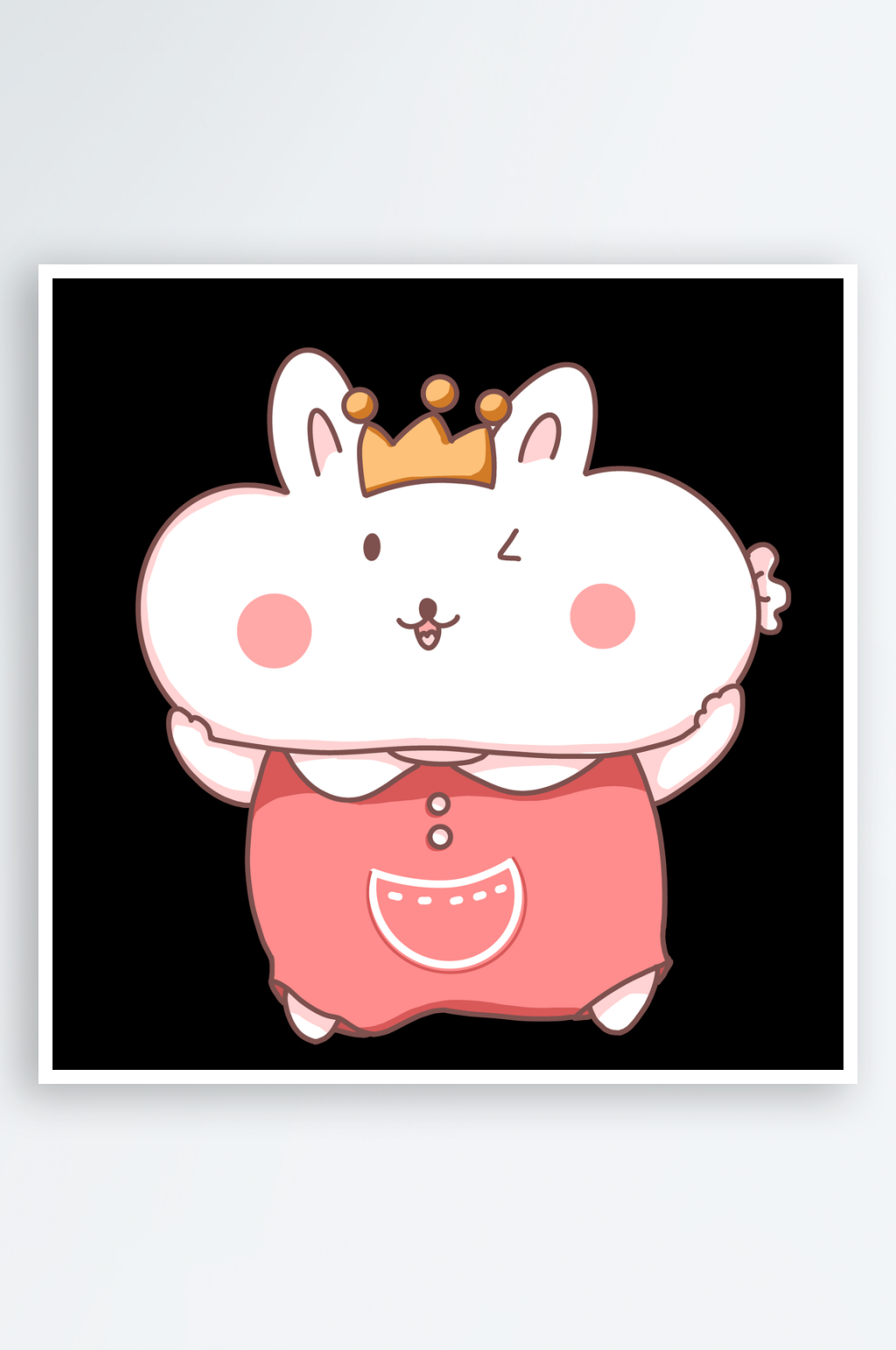 可爱卡通兔子免抠插画素材