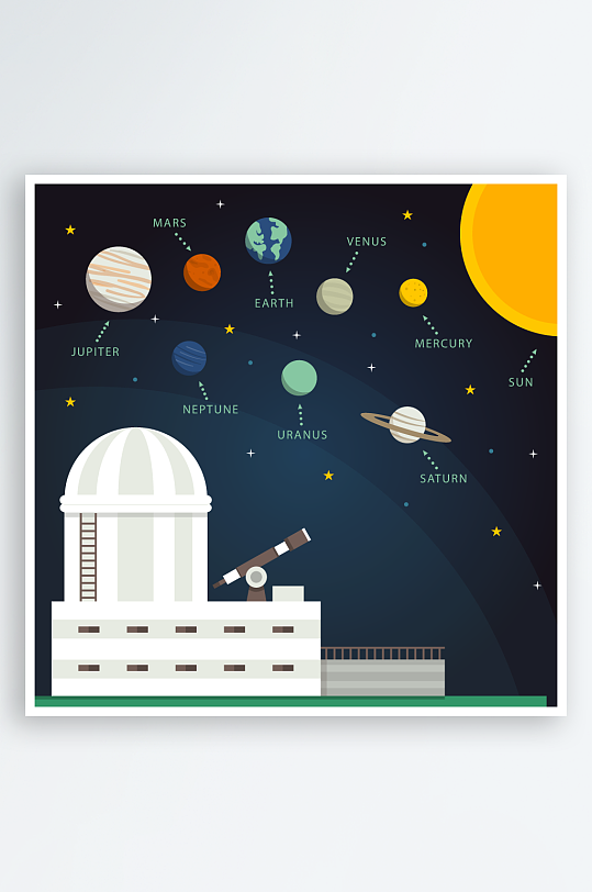 宇宙星球外太空探索飞船火箭卫星行星素材