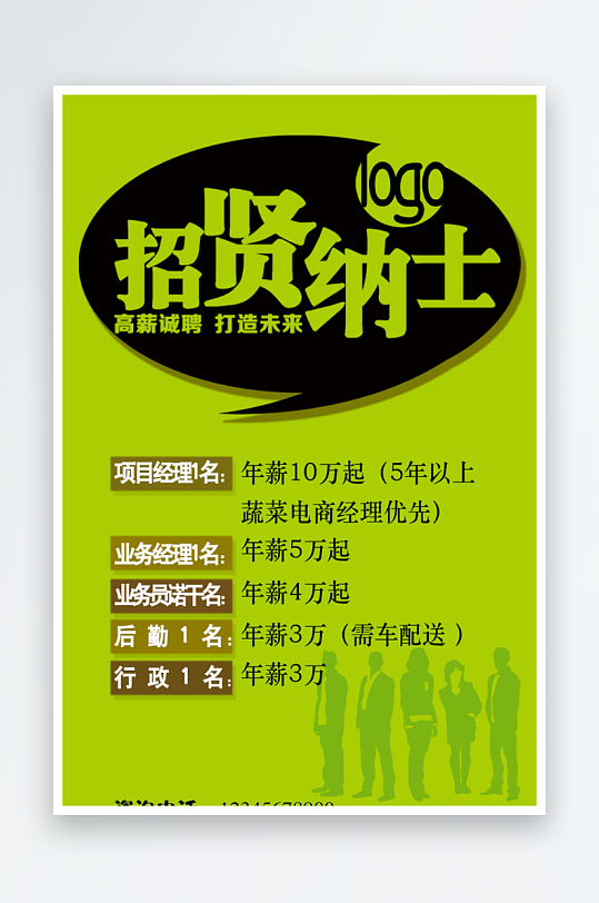 招贤纳士宣传海报设计