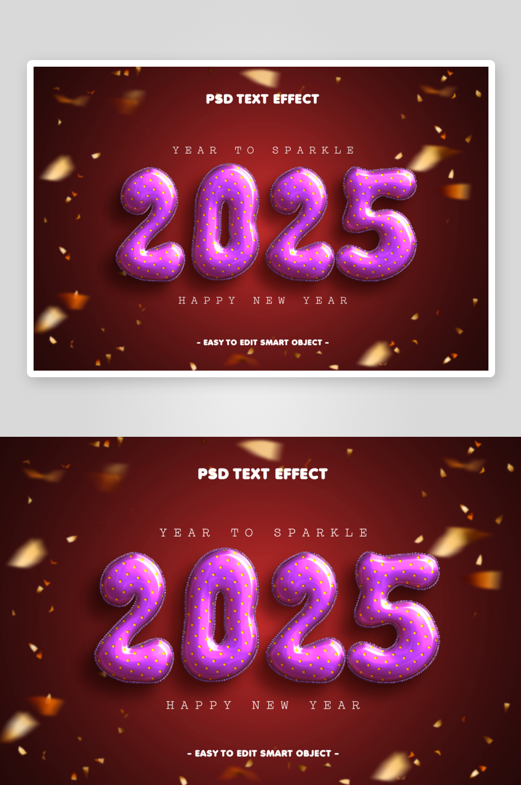 可爱透明膨胀2025数字设计样机素材