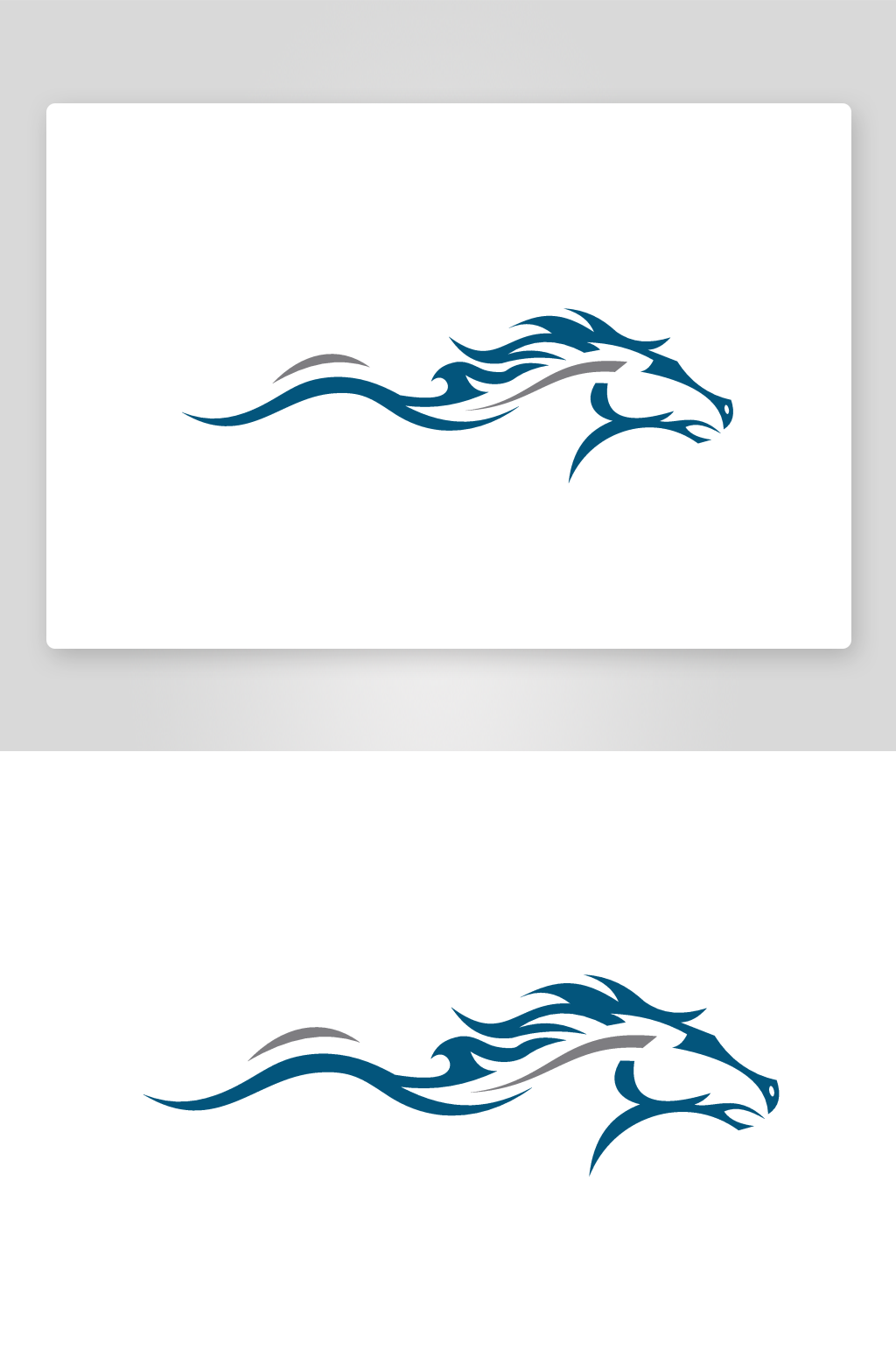骏马LOGO图标标志设计素材