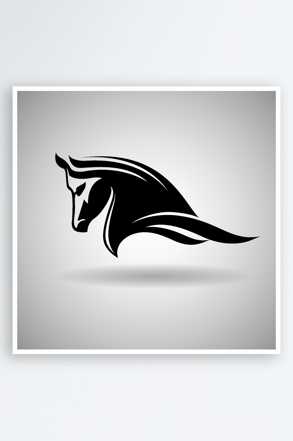 骏马LOGO图标标志设计素材