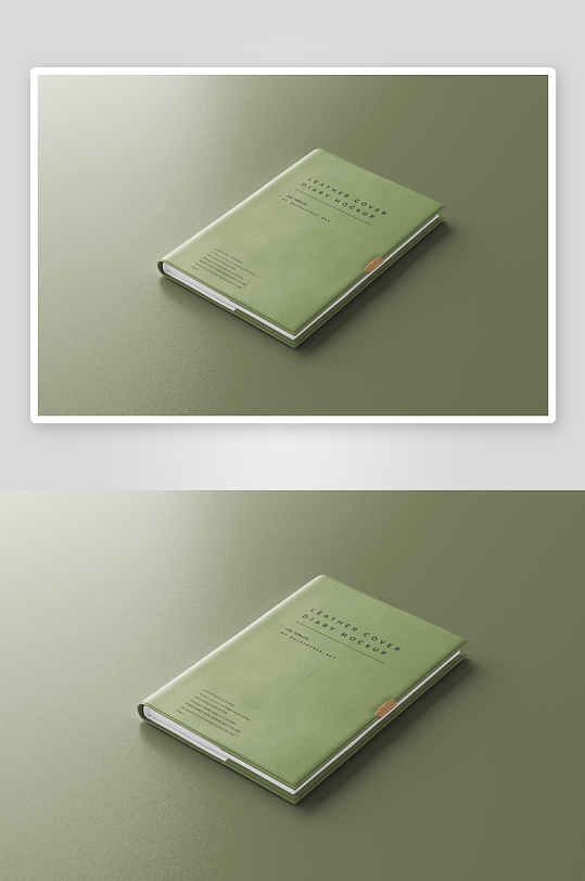 高端皮质笔记本样机-众图网