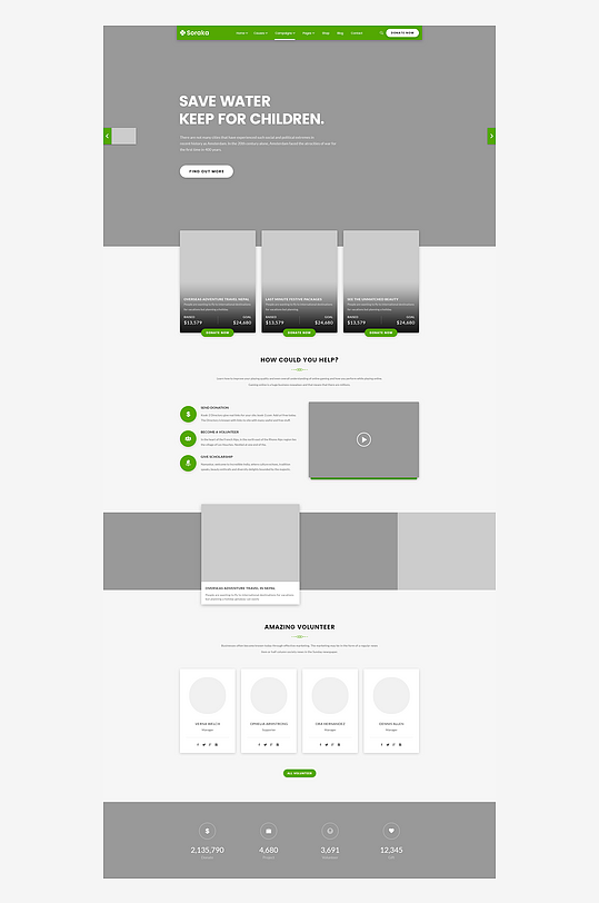 创意网页网站宣传首页模版-众图网