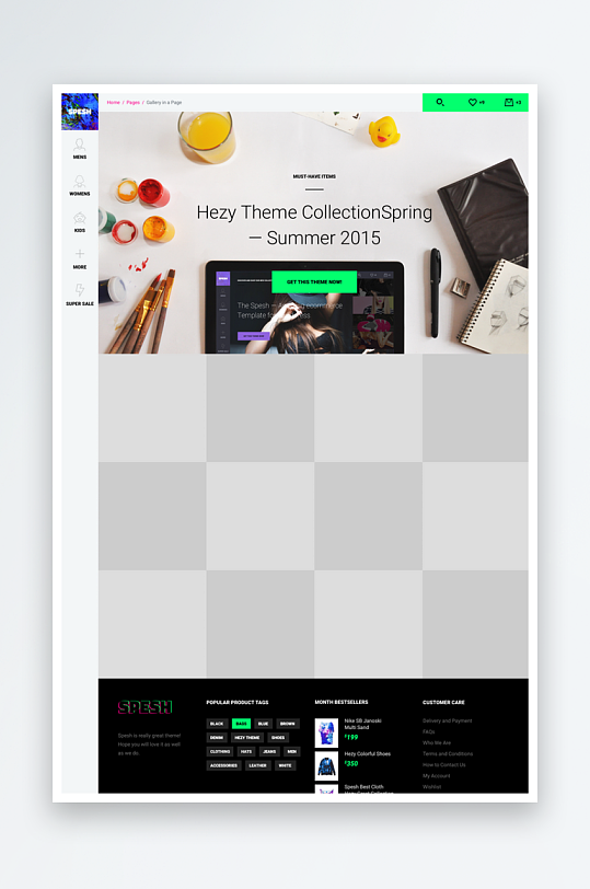 创意网页网站宣传首页模版设计-众图网
