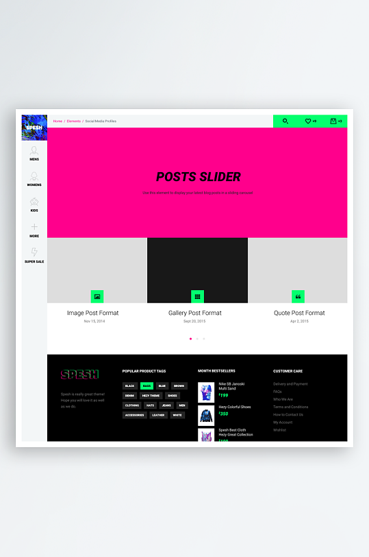 创意网页网站宣传首页模版设计-众图网