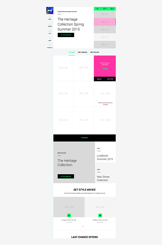 创意网页网站宣传首页模版设计-众图网