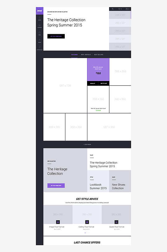 创意网页网站宣传首页模版设计-众图网