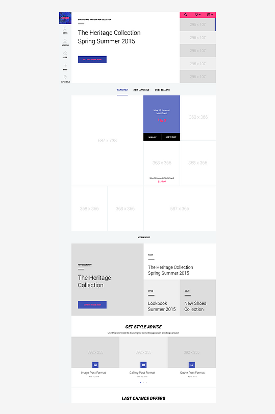 创意网页网站宣传首页模版设计-众图网