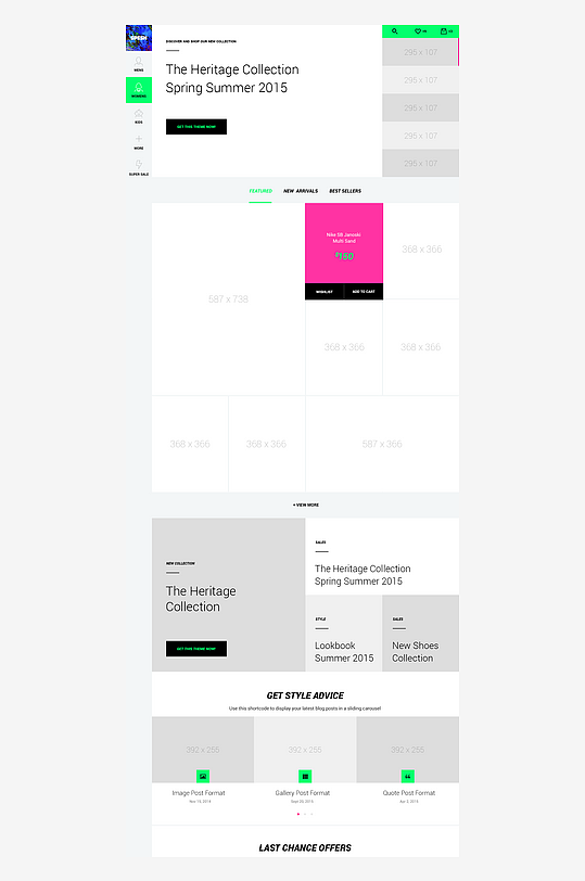 创意网页网站宣传首页模版设计-众图网