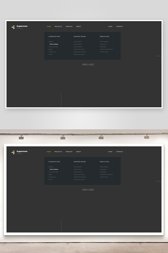 网页页面网站宣传首页模版设计-众图网