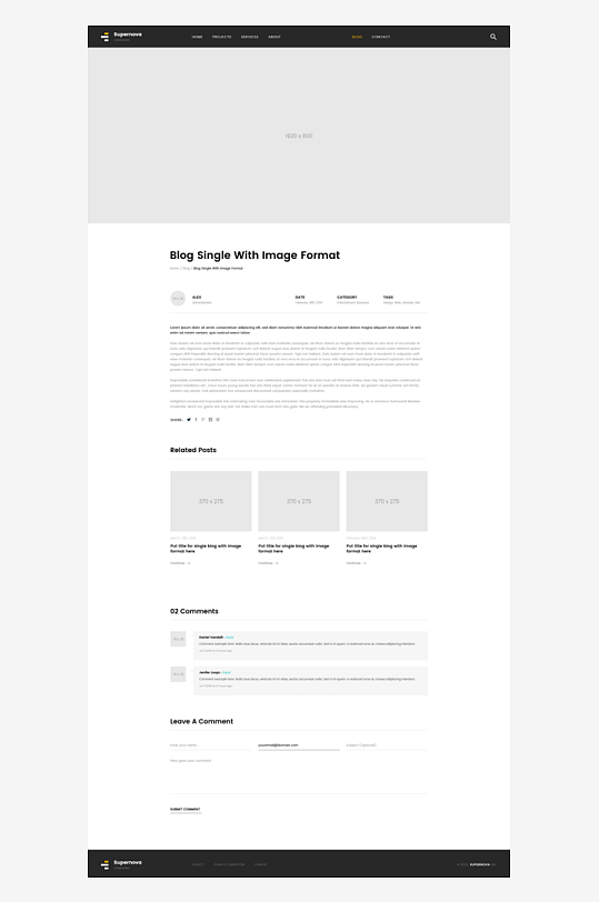 网页页面网站宣传首页模版设计-众图网