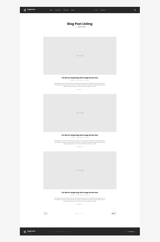 网页页面网站宣传首页模版设计-众图网
