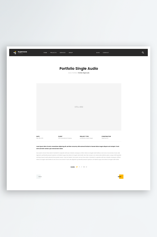 网页页面网站宣传首页模版设计-众图网