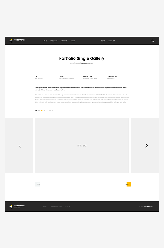 网页页面网站宣传首页模版设计-众图网