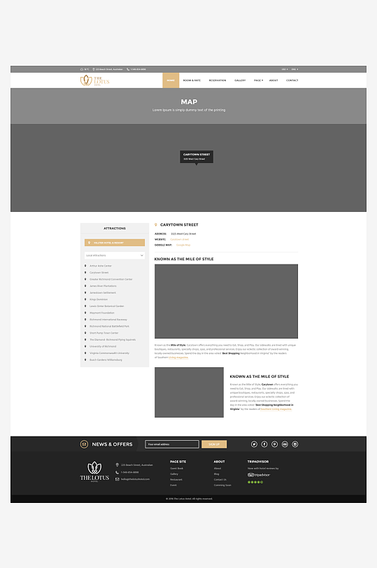 网页页面模版网站宣传首页模版设计-众图网