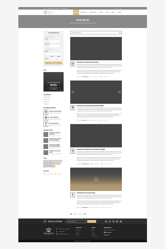 网页页面模版网站宣传首页模版设计-众图网