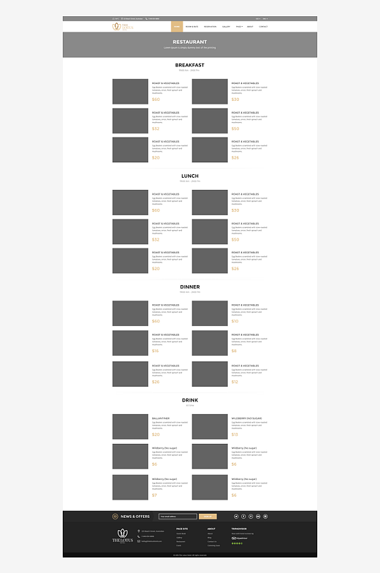 网页页面模版网站宣传首页模版-众图网