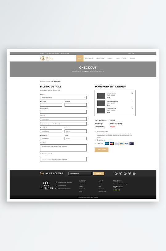 网页页面模版网站宣传首页模版-众图网