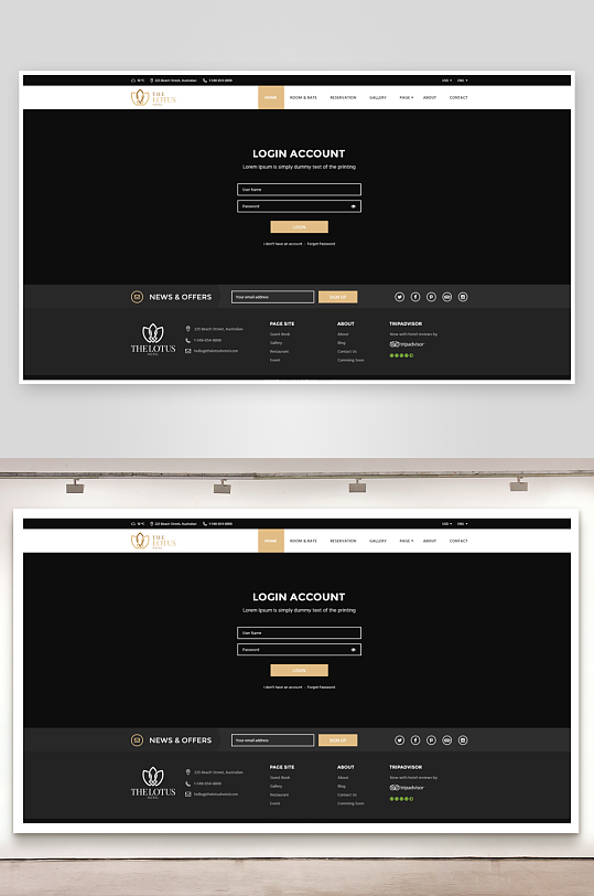 网页页面模版网站宣传首页模版-众图网