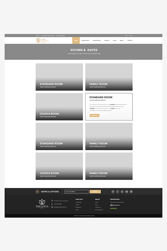 网页页面模版网站宣传首页模版-众图网