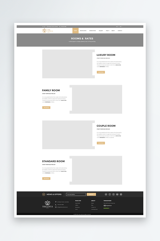 网页页面模版网站宣传首页模版-众图网